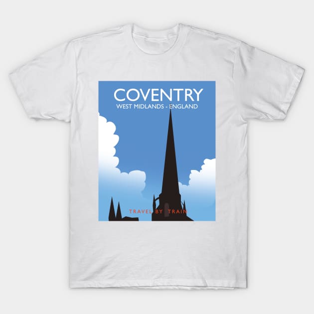 Coventry Cathedral Travel poster T-Shirt by nickemporium1